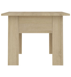 Table basse chêne sonoma 55x55x42 cm bois d'ingénierie