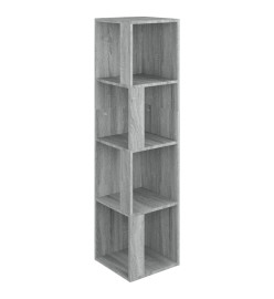 Armoire d'angle Sonoma gris 33x33x132 cm Bois d'ingénierie