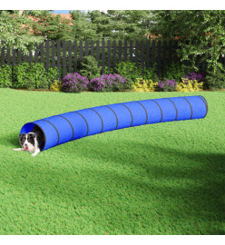 Tunnel pour chien bleu Ø 55x500 cm polyester