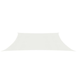 Voile d'ombrage 160 g/m² Blanc 4/5x3 m PEHD