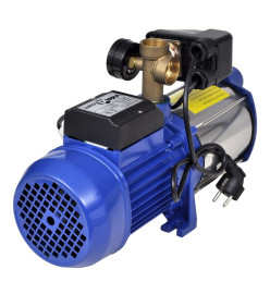 Pompe à jet avec manomètre 1300 W 5100 L/h Bleu