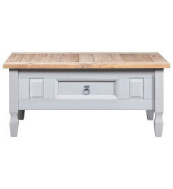 Table basse Pin mexicain Gamme Corona Gris 100x60x45 cm