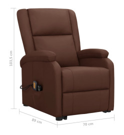 Fauteuil de massage Marron Similicuir