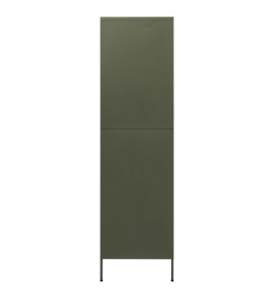 Garde-robe Vert olive 90x50x180 cm Acier