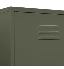 Garde-robe Vert olive 90x50x180 cm Acier