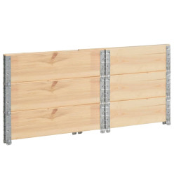 Colliers de palette 3 pcs 60x80 cm Bois de pin solide