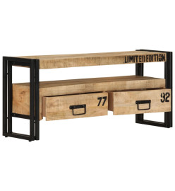 Meuble TV 100x30x45 cm Bois de manguier massif