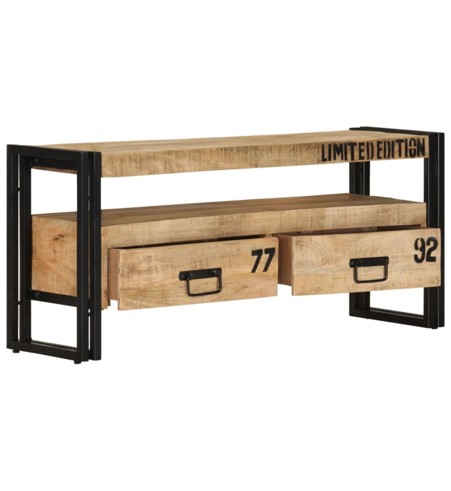 Meuble TV 100x30x45 cm Bois de manguier massif