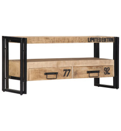 Meuble TV 100x30x45 cm Bois de manguier massif