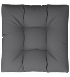 Coussin de palette 80x80x12 cm gris tissu