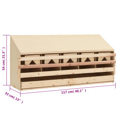 Pondoir 5 compartiments 117x33x54 cm bois de pin massif