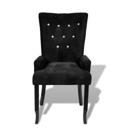 Fauteuil Noir Velours