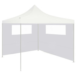 Parois latérales de belvédère avec fenêtres 2 pcs Blanc