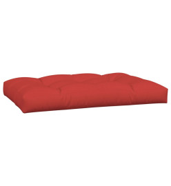 Coussins de palette 2 pcs rouge tissu