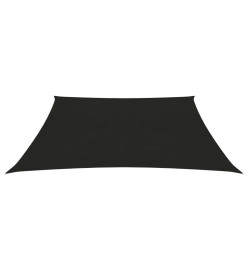 Voile d'ombrage 160 g/m² Noir 3x3 m PEHD