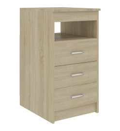 Armoire à tiroirs Chêne sonoma 40x50x76 cm Bois d'ingénierie