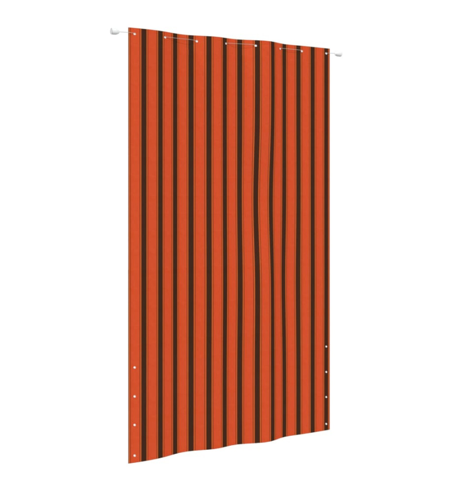 Écran de balcon Orange et marron 160x240 cm Tissu Oxford