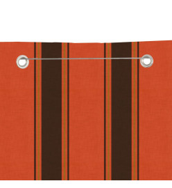 Écran de balcon Orange et marron 160x240 cm Tissu Oxford