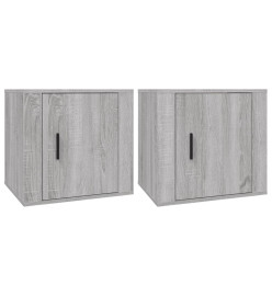 Tables de chevet 2 pcs Sonoma gris 50x39x47 cm