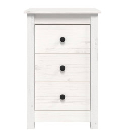 Tables de chevet 2 pcs Blanc 40x35x61,5 cm Bois de pin massif