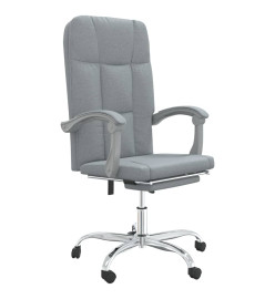 Fauteuil inclinable de bureau Gris clair Tissu