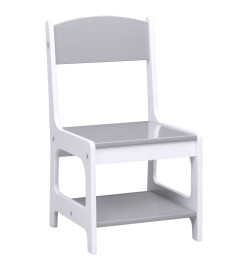 Table pour enfants avec 2 chaises Blanc MDF