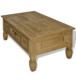 Table basse Pin mexicain Gamme Corona 100 x 60 x 45 cm