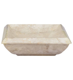 Lavabo Crème 50x35x10 cm Marbre