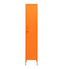 Armoire à casiers Orange 35x46x180 cm Acier