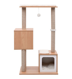 Arbre à chat avec tapis à gratter en sisal 104 cm