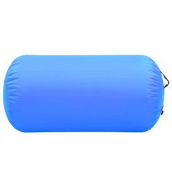 Rouleau gonflable de gymnastique avec pompe 120x75 cm PVC Bleu