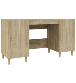 Bureau Chêne sonoma 140x50x75 cm Bois d'ingénierie