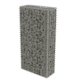 Mur en gabion avec couvercles Acier galvanisé 50 x 20 x 100 cm