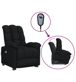 Fauteuil de massage Noir Tissu