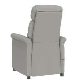 Fauteuil de massage Gris clair Similicuir daim