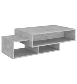 Table basse Gris béton 105x55x32 cm Aggloméré