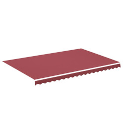 Tissu de remplacement pour auvent Bordeaux rouge 4,5x3 m