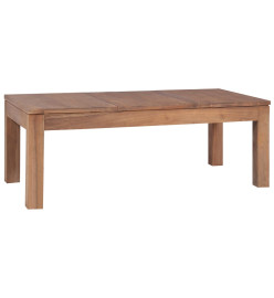 Table basse Bois de teck et finition naturelle 110 x 60 x 40 cm