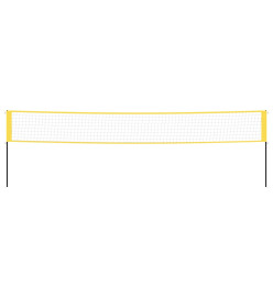 Filet de badminton jaune et noir 600x155 cm tissu PE