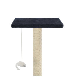 Arbre à chat avec griffoirs en sisal 95 cm Bleu foncé