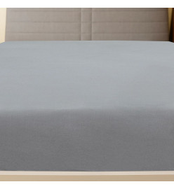 Drap-housse Jersey Gris 140x200 cm Coton