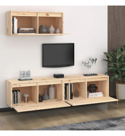 Meubles TV 3 pcs Bois massif de pin