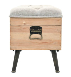 Banc de rangement 110 cm Bois de sapin massif