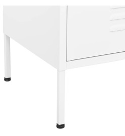 Armoire de rangement Blanc 80x35x101,5 cm Acier