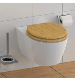 SCHÜTTE Siège de toilette avec fermeture en douceur NATURAL BAMBOO