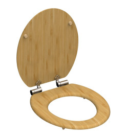 SCHÜTTE Siège de toilette avec fermeture en douceur NATURAL BAMBOO