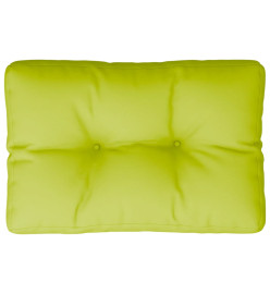 Coussin de palette vert vif 60x40x12 cm tissu