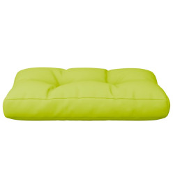 Coussin de palette vert vif 60x40x12 cm tissu