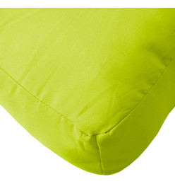 Coussin de palette vert vif 60x40x12 cm tissu