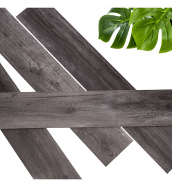 WallArt Planches d'aspect de bois 30 pcs GL-WA33 Noir charbon